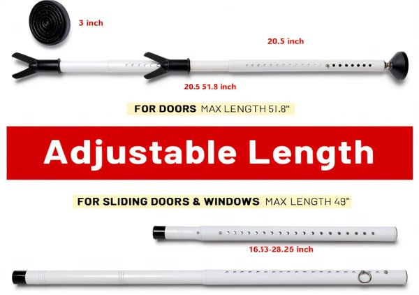 Keplrend Door Security Bar Metal Modern Design-3