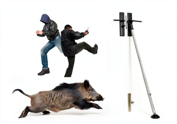Keplrend Door Security Bar Metal Modern Design-1