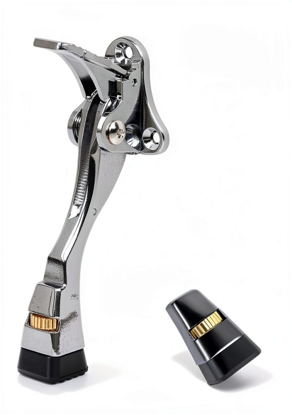 Silver Adjustable Door Stopper by ENYZTBI Office-5