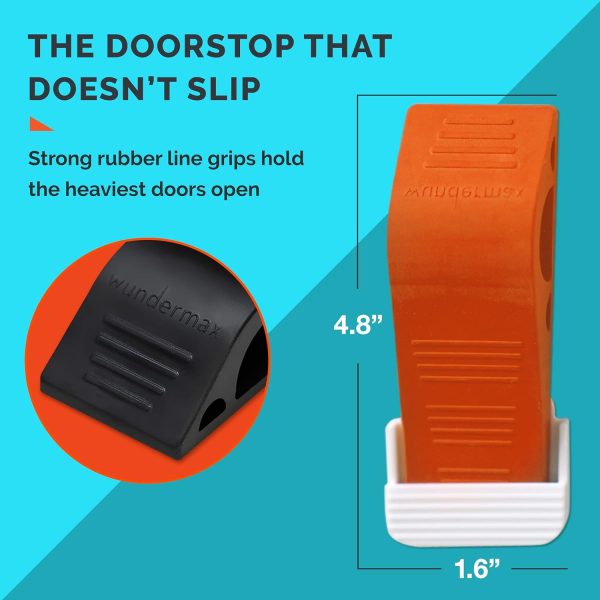 Wundermax Door Stopper 3 Pack Rubber Security-2