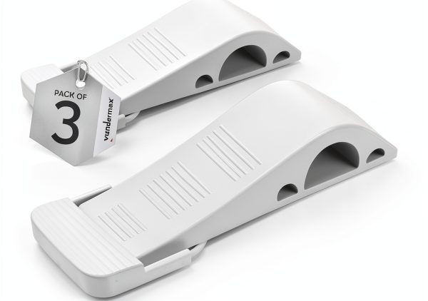 Wundermax Door Stopper Gray 3 Pack Office Product-0