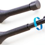 HOMOTEK Telescoping Spring Door Stopper Black Adjustable 20‑Piece Set-0