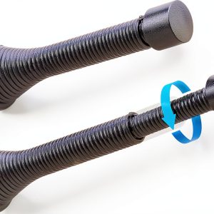 HOMOTEK Telescoping Spring Door Stopper Black Adjustable 20‑Piece Set-0