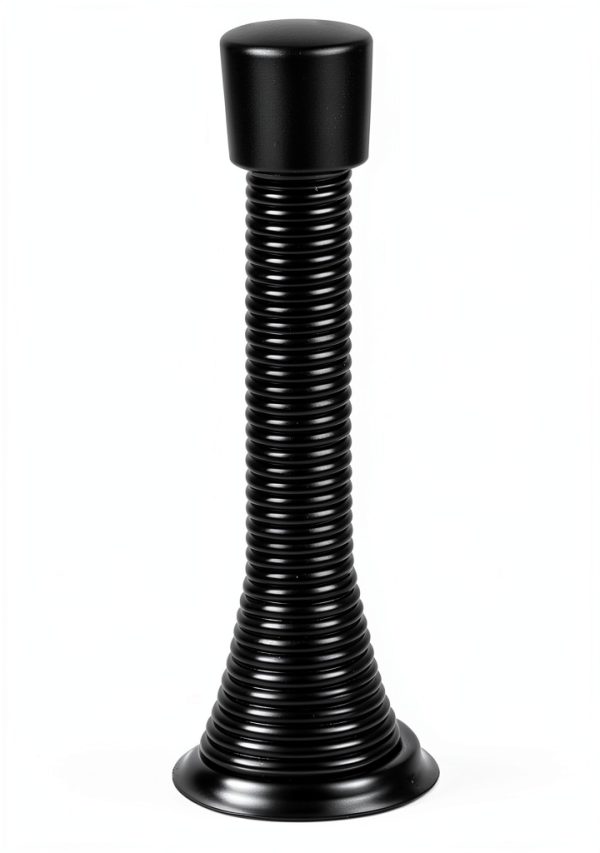 ZUOYIGD Baseboard Door Stop Spring Black 6 Pack Heavy Duty Rubber Tip-1