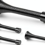ZUOYIGD Baseboard Door Stop Spring Black 6 Pack Heavy Duty Rubber Tip-0