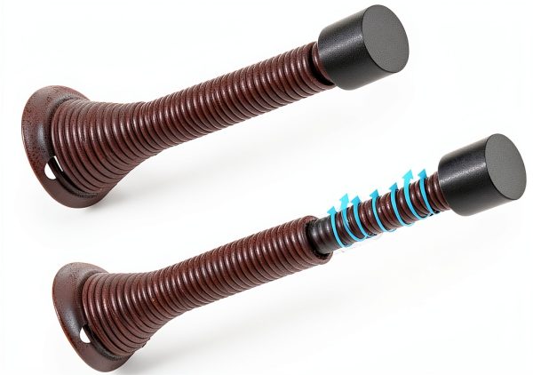 HOMOTEK Telescoping Spring Door Stopper 10 Pack Bronze Finish-0