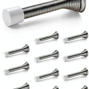 Ravinte Door Stop Spring Door Stop Satin Nickel 12 Piece Set-0