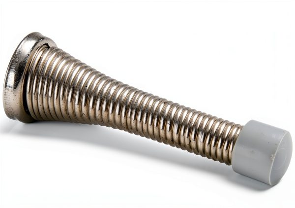 Door Stop Amazon Basics Brushed Nickel 12-Pack Spring Steel Rubber Tip-3