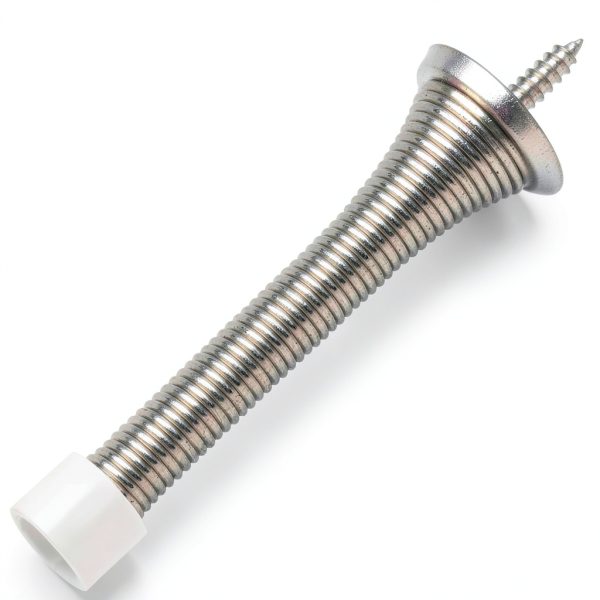 Spring Door Stop KOVOSCH Satin Nickel Wall Mount 2 Pack-1