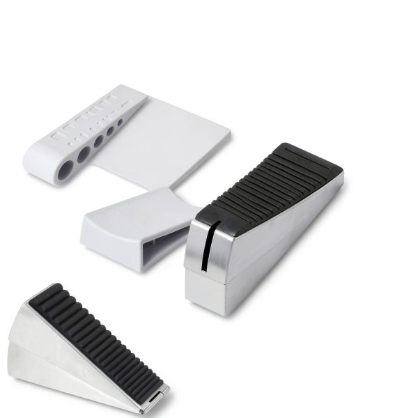 Door Stop Optish Heavy Duty Under Door Mount Stainless Steel Rubber 2-2