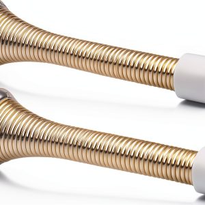 Spring Door Stop KOVOSCH Satin Nickel Wall Mount 2 Pack-0