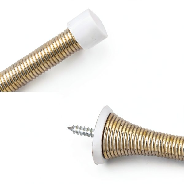 Spring Door Stop KOVOSCH Satin Nickel Wall Mount 2 Pack-3