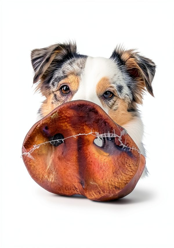 Pig Snouts for Dogs 4-Pack 100% Natural Thick Pork Chews by SuperCan-1