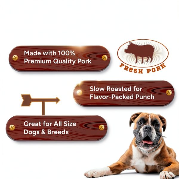 Gaines Pet Pig Ear Strips for Dogs 4oz Grass-Fed High-Protein Chews-1