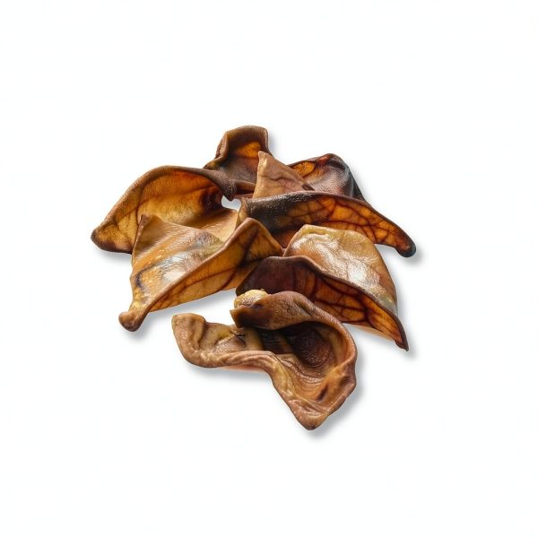 Natural Whole Pig Ear Dog Treat - 12 Pack by Woofy Bites-1
