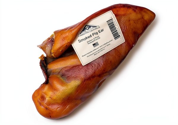 Smoked Pig Ear by Pawsitive Cravings Long Lasting Digestible Dog Treat-0
