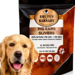 Pig Ear Slivers Thick Cut Natural Dog Treat by Brutus & Barnaby 1lb-0