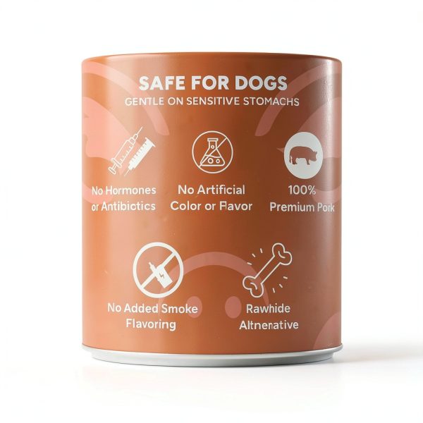 Gaines Pet Pig Ear Strips for Dogs 4oz Grass-Fed High-Protein Chews-3