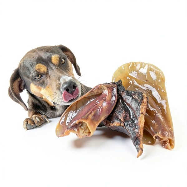Natural Whole Pig Ear Dog Treat - 12 Pack by Woofy Bites-5