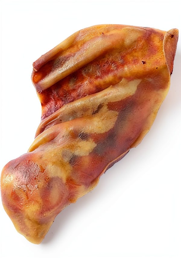 Pawstruck Natural Slow Roasted Pig Ears for Dogs 10 Count Dental Chew-1