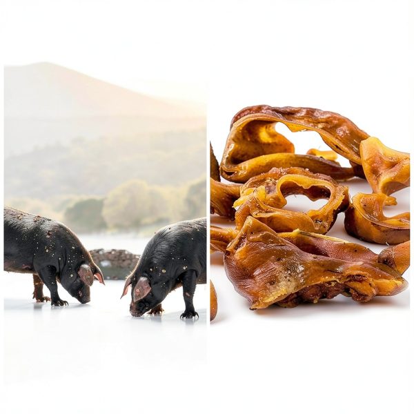 Pig Ear Slivers Thick Cut Natural Dog Treat by Brutus & Barnaby 1lb-2
