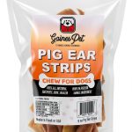 Gaines Pet Pig Ear Strips for Dogs 4oz Grass-Fed High-Protein Chews-0