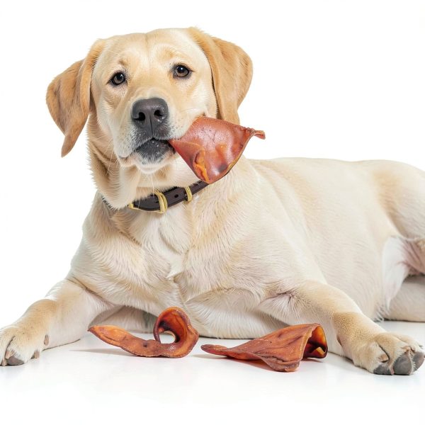 EcoKind Healthy Pig Ears 10 Ears High Protein Rawhide Free Chews-5