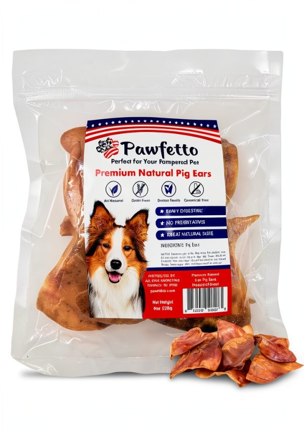 Natural Whole Pig Ears Pawfetto Chews Long Lasting-8