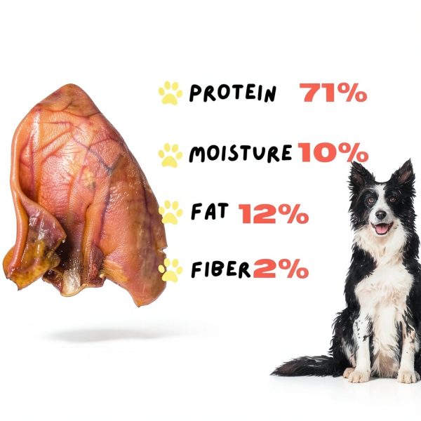 BULLYSTICKS & MORE Large Pig Ears for Dogs 16 Count Dehydrated Pork-5