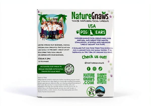 Nature Gnaws USA Pig Ears for Dogs - Long‑Lasting Chew, 10 Count-4